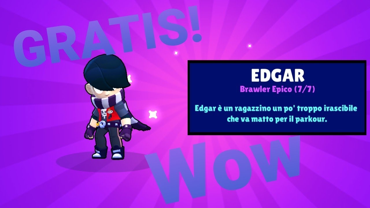 Sblocco Edgar Brawler Gratis Brawl Stars Youtube - server prvaito brawl stars