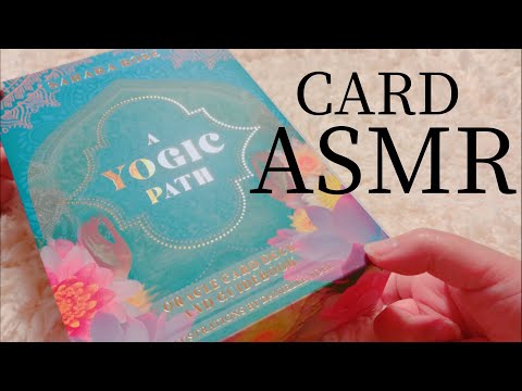 【ASMR】No.27 ?  A Yogic Path Oracle Deck ? Unboxing  /Tapping Whisper / Tarot Oracle Card reading