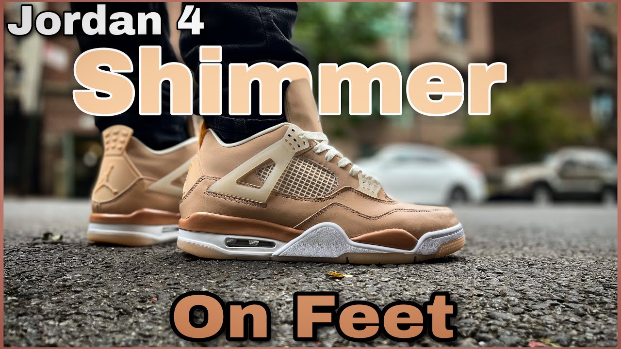 On Feet 👣 Jordan 4 Shimmer 🔥 - YouTube