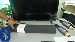 How to Connect Samsung C400 Soundbar To TV With Optical Cable and Bluetooth