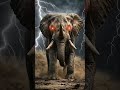 Elephant + Rino combined ai video #feedshorts #ai #reels #combination #animals #elephant #rino