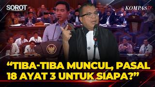 Download Lagu Pasal 18 Ayat 3 Muncul Tiba-Tiba? Denny Pertanyakan Kaitannya dengan Syarat Pendidikan Gibran