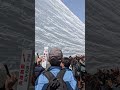 雪の大谷高さ16m地点
