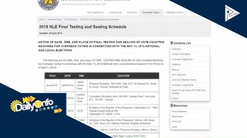 COMELEC, nagsagawa ng final testing and sealing sa VCM para sa overseas absentee voting