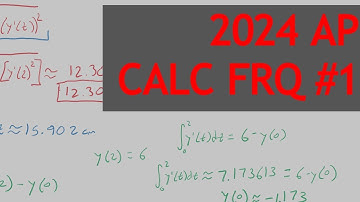 2024 AP Calculus AB/BC FRQ #1