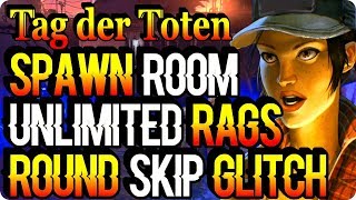 BO4 Zombie Glitches: Spawn Room Unlimited Rags Round Skip Glitch - Tag Der Toten Glitches