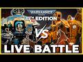 🔴Let's Play 11th Edition! | Imperial Knights vs T'au Empire - Live #new40k Battle Report