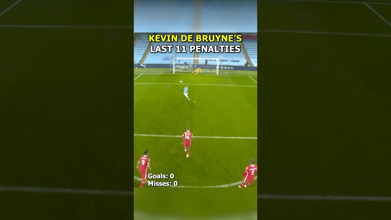 KEVIN DE BRUYNE'S Last 11 Penalties