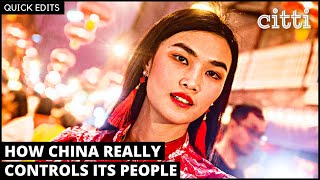 What are the two ways in which the CCP controls hearts & minds in China ?