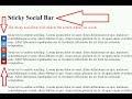 How to create a fixed/sticky social media icon bar with CSS