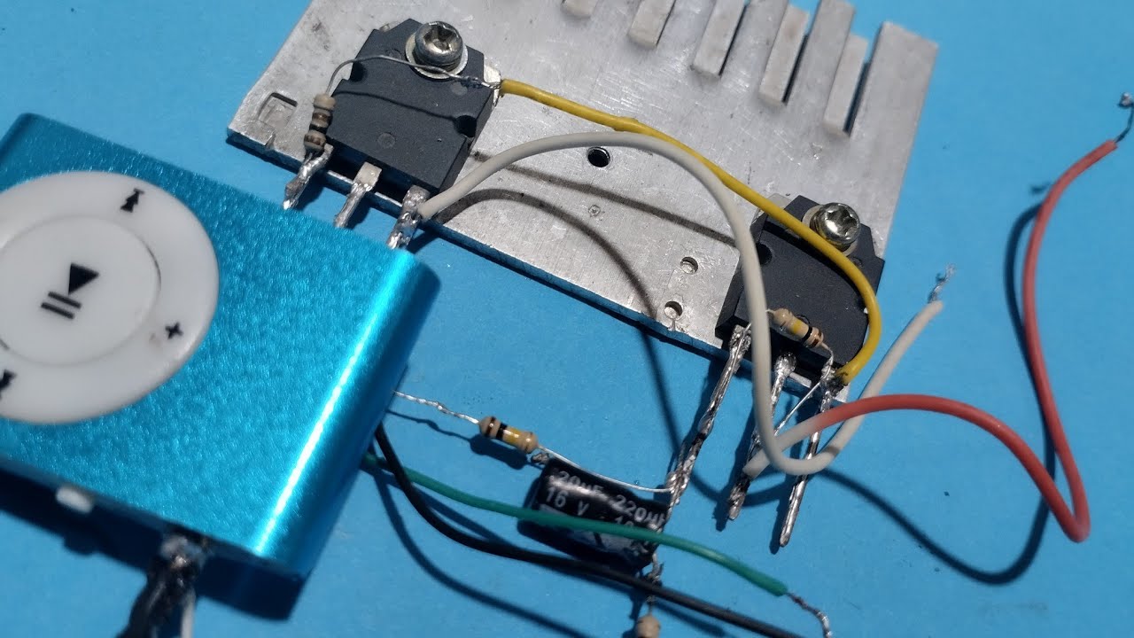 DIY AMPLIFIER Ultra Bass Powerful Amplifier using Transistor c5198 x2