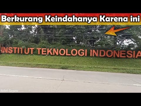 Kabel Depan Kampus ITI Institut Teknologi Indonesia Ini Perlu Dirapikan