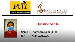 Database Management System Question 16 | Java Institute | PCJT | DBMS