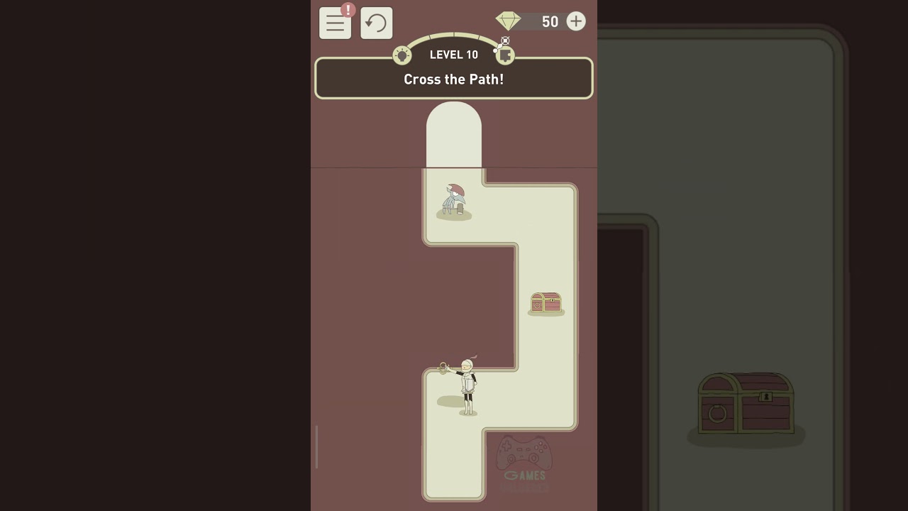 IQ Dungeon Level 10 Cross the Path! Full Gameplay Walkthrough Best Puzzle Game for Android & iOS