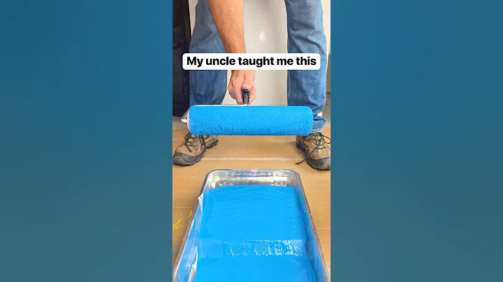 Freeze paint roller in between coats for a like new feel on the next coat #paint #painter