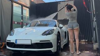 Korean girl’s dusty car cleaning vlog 🚗✨