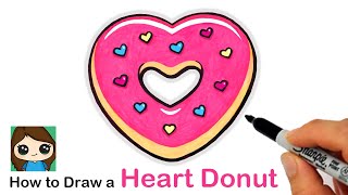 How to Draw a Heart Donut | Valentines Donut screenshot 5