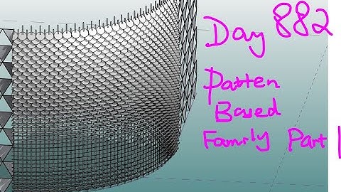 Revit Exercise (Day 882) - Pattern Based Family (Part 1)