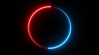 Red & Blue Circle Neon Frame Seamless Looped screenshot 1