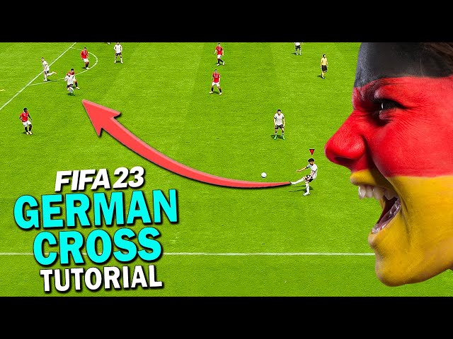 How to do the famous German cross in FIFA 23 🇩🇪 #fifa #fifa23 #fut #, how to trigger runs in fifa 23