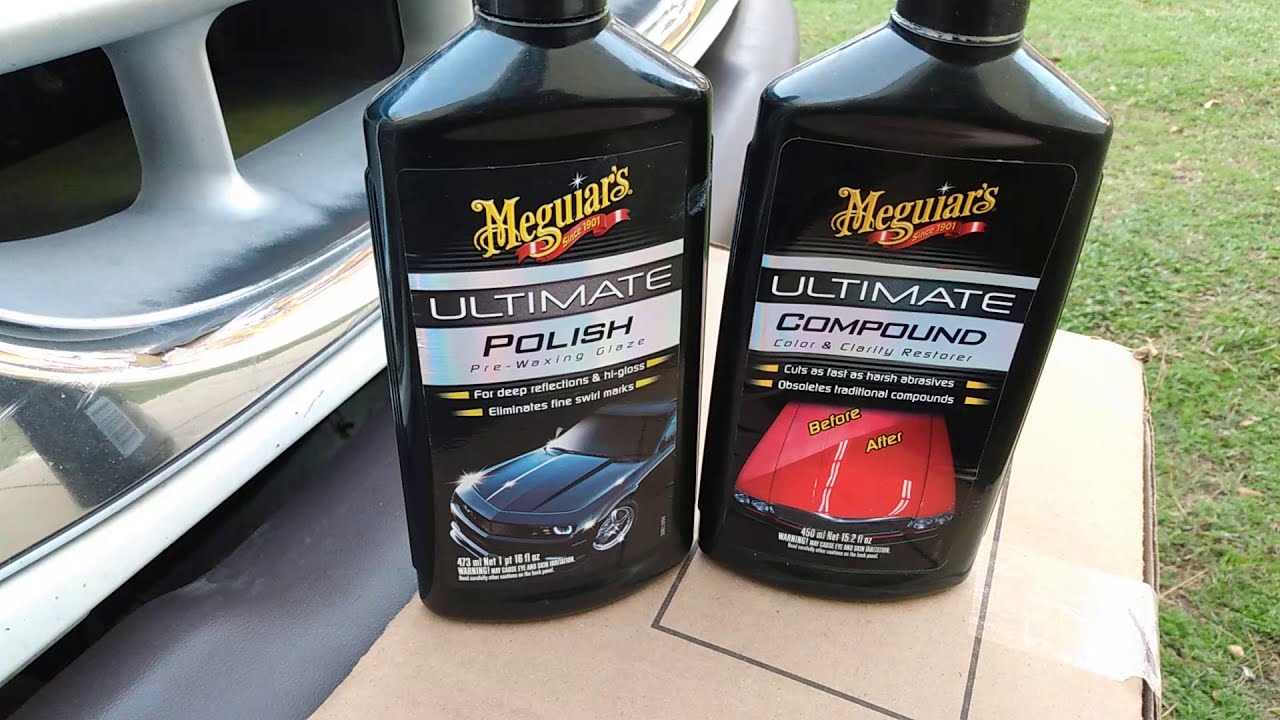 Meguiar's ultimate compound worked really well on my headlights