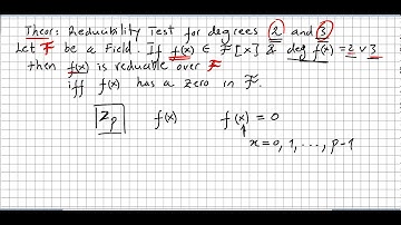 Group Theory 76, Factorization of Polynomials over a Field