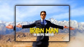 TONY STARK | IRON MAN 1 | 4K60FPS TWIXTOR | FREE CLIP