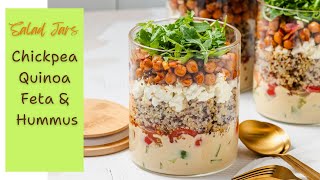 Super Easy Meal Prep: Chickpea, Quinoa & Feta Salad Jar Recipe