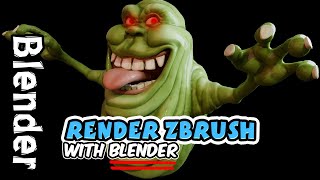 How to Render Your zBrush Characters with Blender (No UVs)