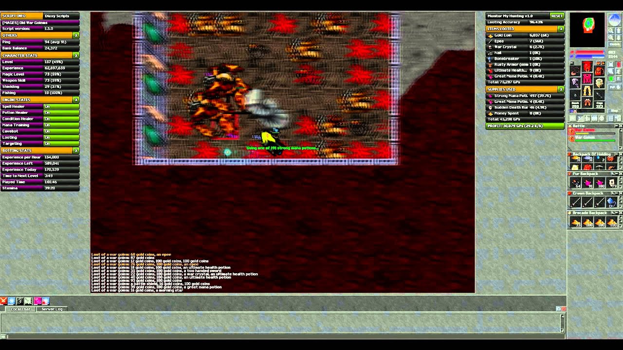 [WindBot] [Mage] War Golems (Old Spawn) - YouTube
