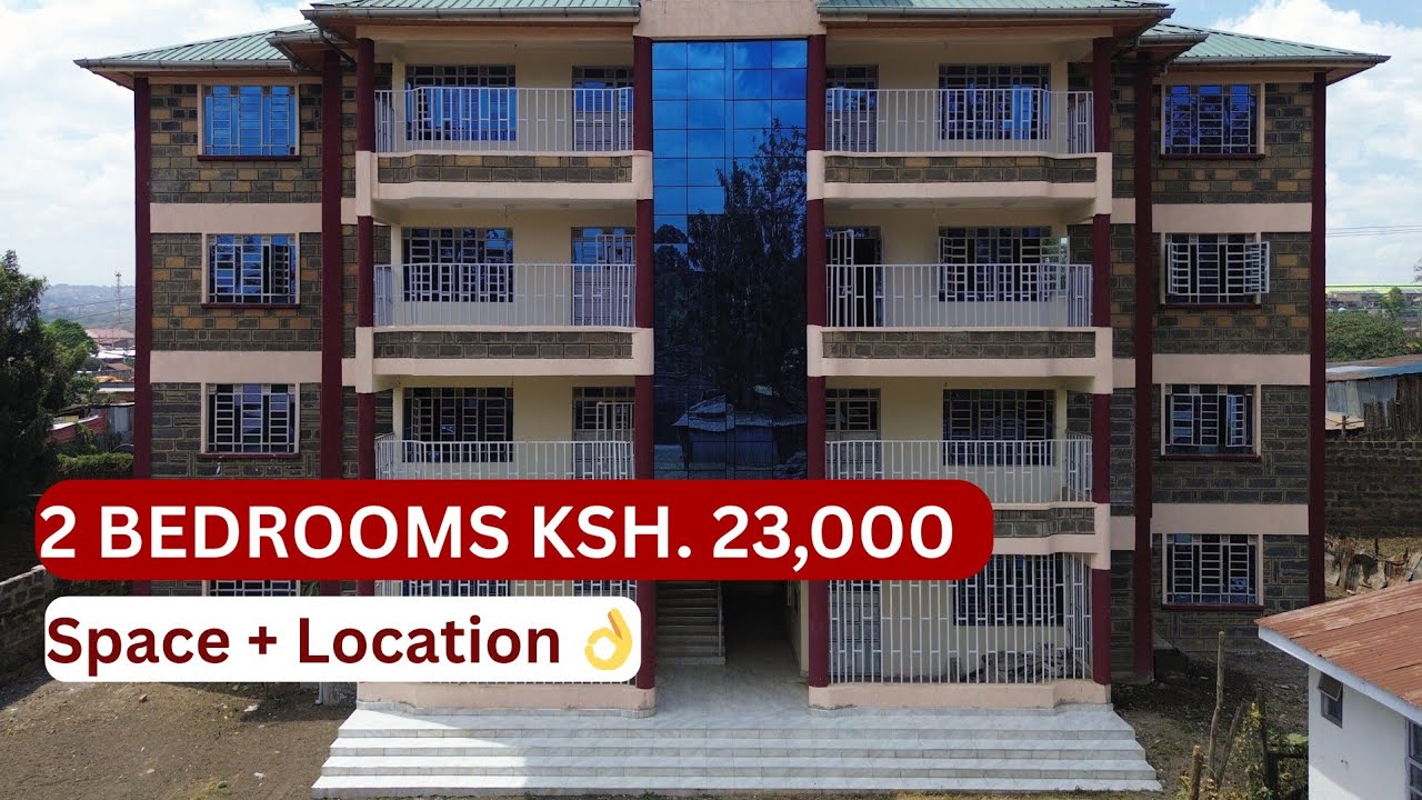 Unbelievably Spacious 2 Bedroom Apartments for 23K | Gated Community Near Nakuru CBD