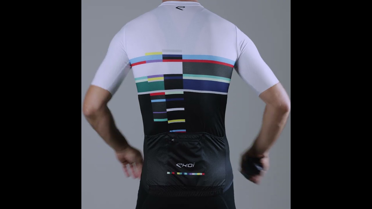 Veste Cycliste Ekoï PERFOLINEA – Noir/jaune, Taille L, Homme, Polyester, Très Bon état