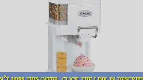 Get Cuisinart ICE 45 Mix It In Soft Serve 1 1 2 Quart Ice Cream Maker, Whi Top