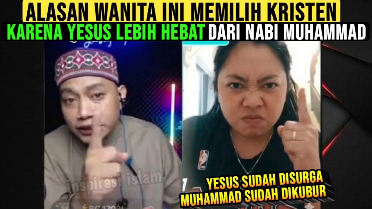 Seru🔥Wanita ini Bangga Jadi Krist3n, Krn Yesus Lebih Hebat Dari Nabi Muhammad.Jwban Cerdas Ust Yusuf