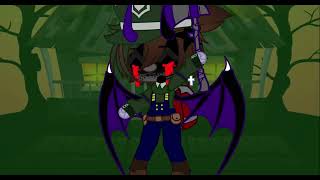 Luigi.EXE (Super Horror Luigi) dancing after he targeted King Boo and The Boos in The Mansion: