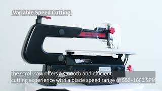 BUCKTOOL 16” Variable Speed Scroll Saw (SSA16VL) – Precision Cutting Made Easy!