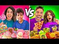 Comida DULCE vs SALADA por 24 HORAS!