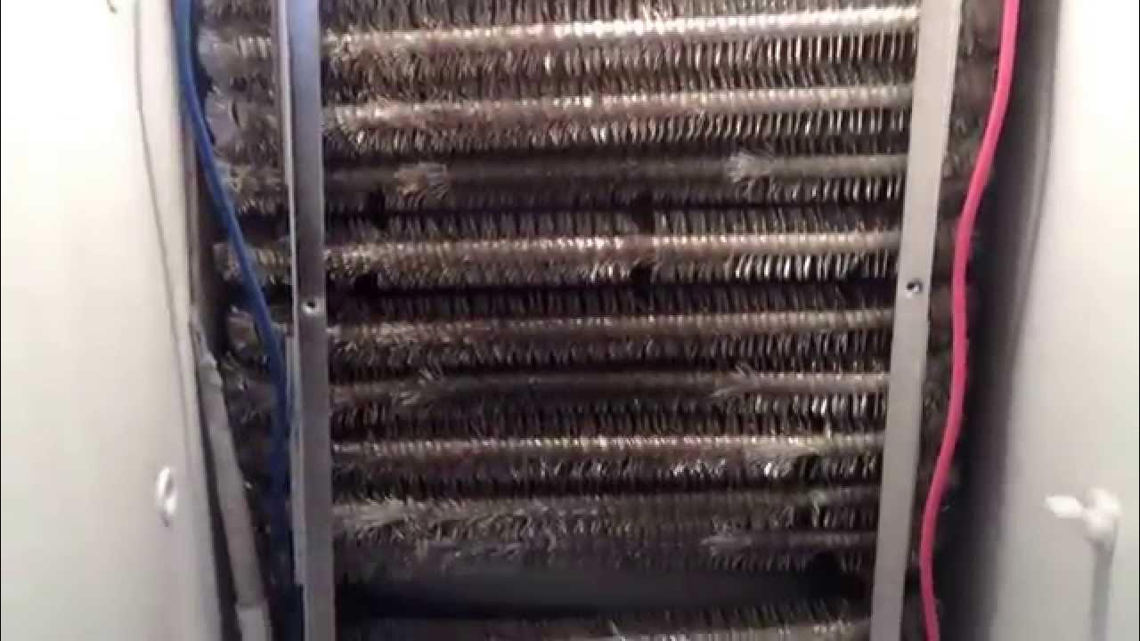 Refrigerator evaporator frost pattern YouTube