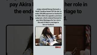 TikToker Ordered to Make $40K Payment to Husband's Ex-Wife.