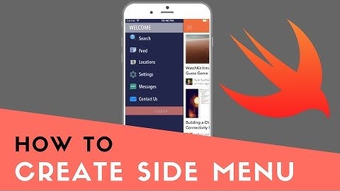 HOW TO CREATE A SIDE MENU / SIDE BAR IN SWIFT