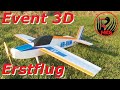 Erstflug Event 3D aus Depon von JK-Modellflug im Sonnenuntergang / Segelflug Windberg e.V.