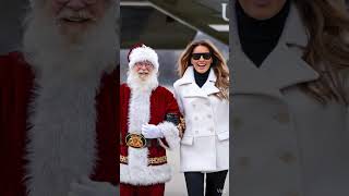 Melania Trump and Santa Clause Whishes Everybody a Merry Christmas  2025