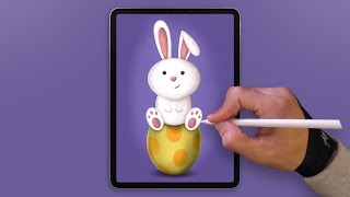 Easter Bunny | Digital Art with Procreate screenshot 4