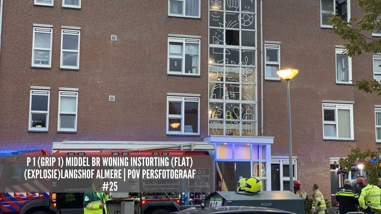 P 1 (GRIP 1) Middel BR woning instorting (flat)(Explosie)Langshof Almere | POV Persfotograaf #25