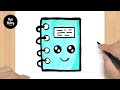 #338 How to Draw a Cute Notebook - Easy Drawing Tutorial