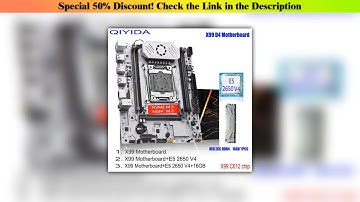 Exclusive QIYIDA X99 Motherboard Set LGA 2011-3 Kit Xeon E5 2650 V4 CPU Processor With 16GB DDR4 EC