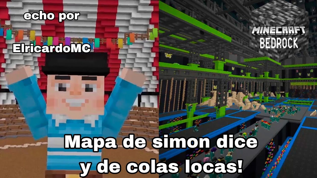 Mapa de simon dice y colas locas 🤯 - YouTube