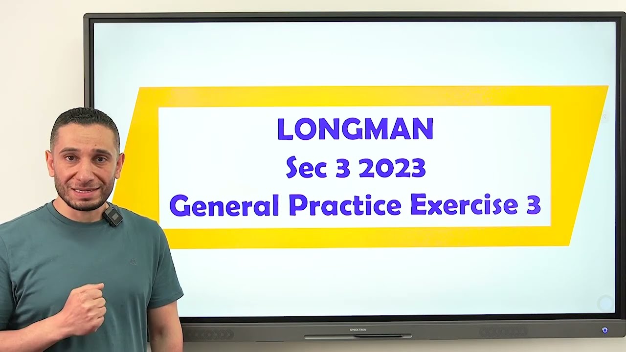 إمتحان مراجعة المنهج كاملاً تالته ثانوي Longman 3