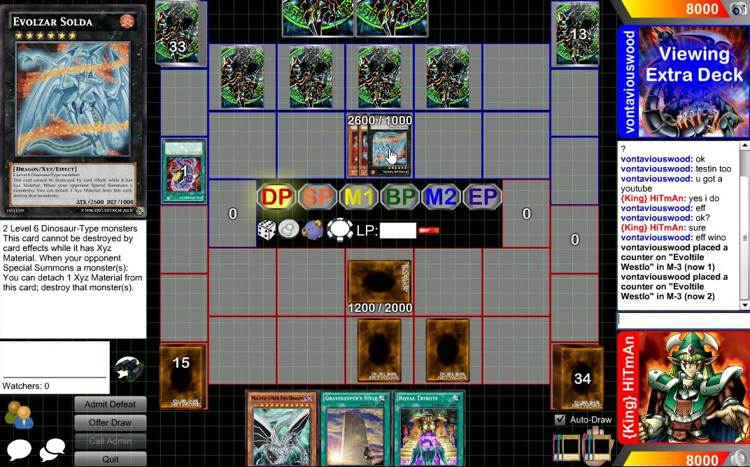 Duel#1: Gravekeeper's Vs Evolzaur's (Duel Network)
