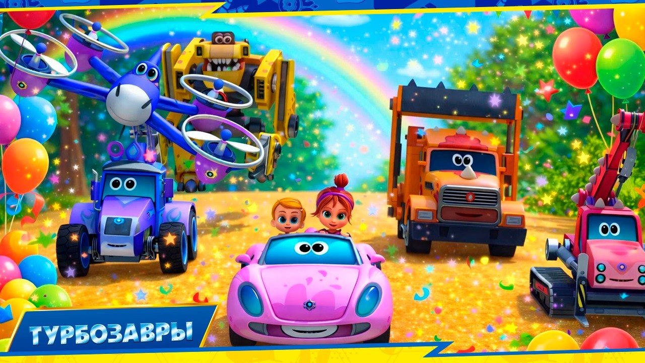ТУРБОЗАВРЫ 🦕 - Турбозавры спешат на помощь! | 🎞️ МУЛЬТИКИ ДЛЯ ДЕТЕЙ на русском языке 🐾 🇷🇺
